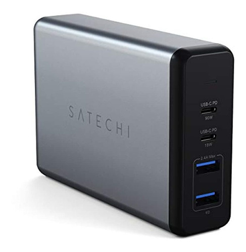 Cargador De Escritorio - 2 Puertos Usb-c Pd Y 2 Puertos Usb