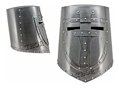 Arma Y Armadura - Casco Medieval Con Visera Gran Casco Alemá