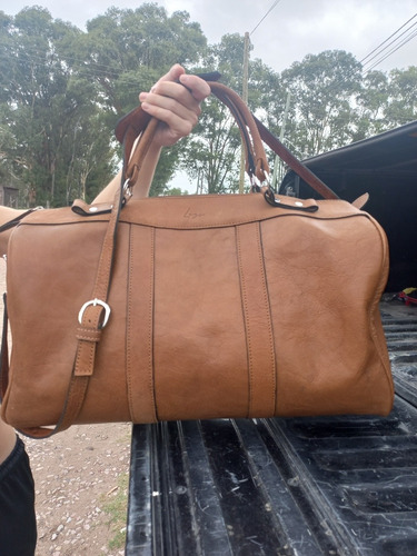 Imagen 5 de 7 de Bolso De Viaje De Cuero Marca Lazo