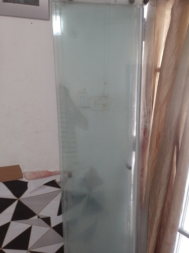 Vendo Vidro De Box Usado Pra Banheiro 0,90x0,85 Verde Branco