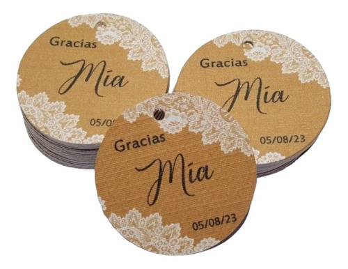 Imagen 2 de 6 de Tags Etiquetas Personalizadas Souvenir X10