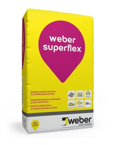 Pegamento Weber Superflex Bolsa X 30 Kg 