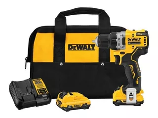 Taladro atornillador inalámbrico de 10mm DeWalt DCD701F2 12V + accesorio con bolso 220V