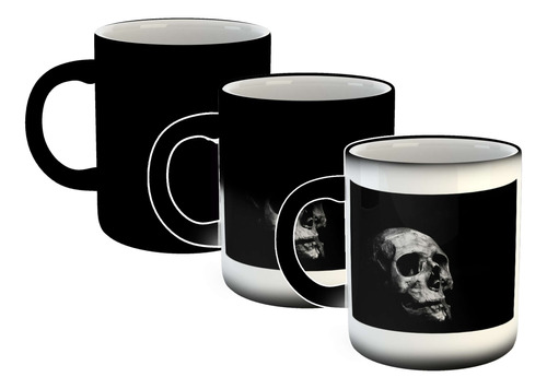 Taza Magica Calavera De La Muerte Antigua Skull P2