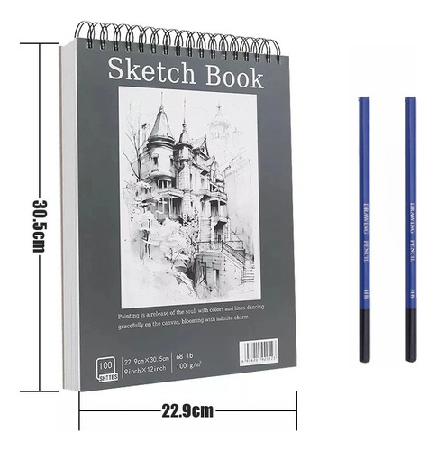 Cx Cuaderno A4+ De Boceto Y Dibujo 200 Páginas Blank