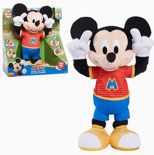 Peluche Mickey Musical Head To Toes Disney Junior 38cm
