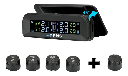 Imagen 1 de 8 de Monitoreo Tpms Presion Llantas Neumáticos Auto + Auxilio