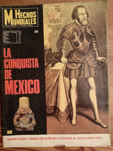 Hechos Mundiales N° 34 La Conquista De México Año 1970 (Usado)