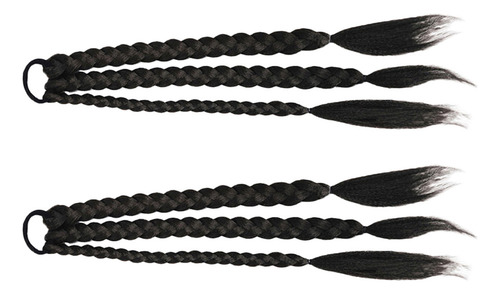 Extensiones De Pelo De Cobre, Peluca Trenzada Y Cola De Caba