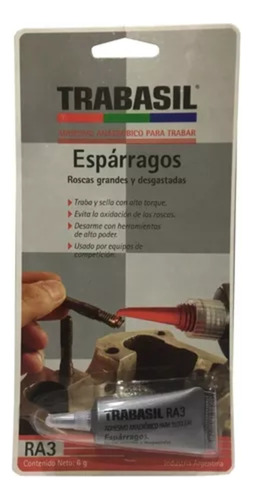 Trabasil Ra3 Adhesivo Esparragos Roscas Grandes Y Desgastada