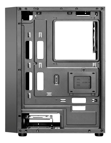 Gabinete Gamdias Aura Gc2 Argb Atx Mid Tower, vidro temperado, cor preta