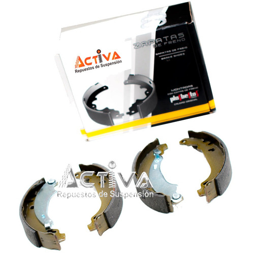 Imagen 4 de 6 de Zapatas De Freno Patines Freno Peugeot 206 Trasero Con Cinta