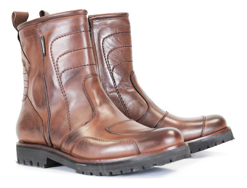 Botas Borcego Fourstroke Ranger Cuero Protecciones Mdelta