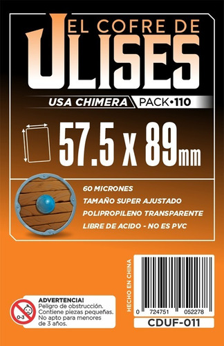 Protectores 57.5x89mm (60 Micr) Cofre De Ulises X110