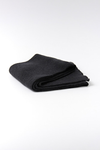 Pack Gorro Lana Con Piel + Bufanda Combo Algodon Vilo Negro Unico Lisa