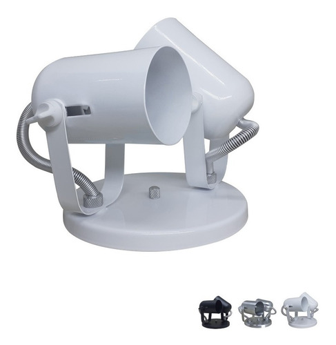 Spot De Sobrepor Direcionavel Para Teto 2 Lampadas Dicroica Cor Branco 110V/220V