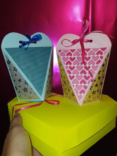 Imagen 8 de 11 de Cajita 12 Cotillon Mesa De Dulces Candybar Decorar Recuerd