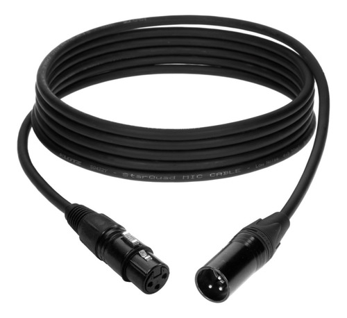 Imagen 1 de 10 de Cable Xlr Para Microfono Dmx Canon Canon 9 Metros La Roca