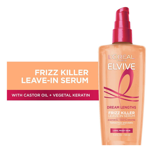 Loreal Suero Anti Frizz Cabello Sin Enjuague Protector Calor