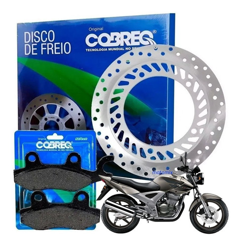 Disco Freio Pastilha Cbx 250 Twister 2006 Cobreq Original