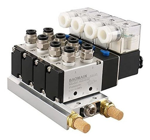 Válvula Solenoide Integrada Baomain 4v210-08 Dc 24v