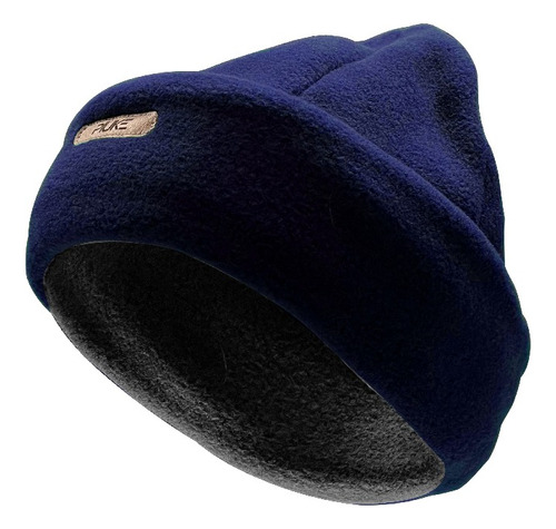 Gorro Doble Otoño Invierno Paseo Tela Polar Suave Bi Color