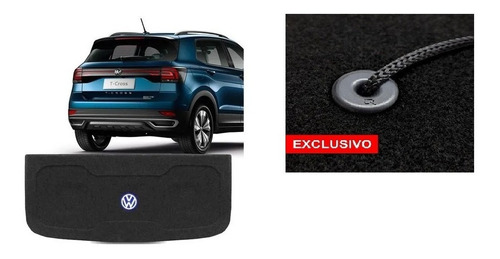 Tampão Porta Malas Vw T Cross Pcd 2020 2021 Carpete Grafite