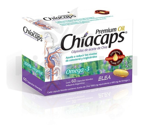 Chiacaps Premium Aceite De Chia X 60caps Magistral Lacroze