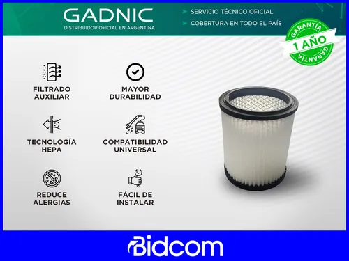 Filtro Para Aspiradoras Universal Hepa Gadnic Lavable