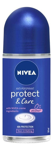 Antitranspirante Roll On Nivea Protect & Care 50 ml