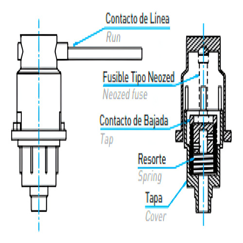Portafusible Aéreo Pfa-n Lct