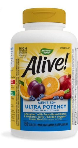 Nature's Way Alive! Multivitamínico Hombre 50+ X 150 Tabs