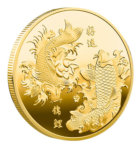 Colección De Insignias De Monedas De La De Koi Chino,