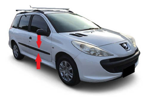 Peugeot 207 Sw Bagueta Negra Puerta Delantera Derecha Adhesi