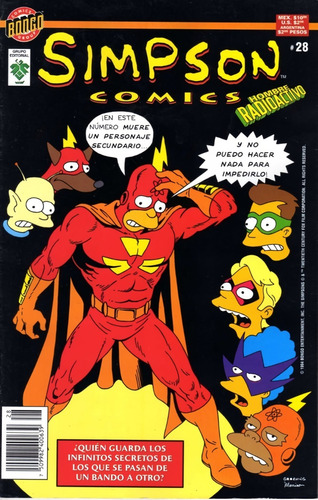 Hombre Radioactivo: Simpson Comics. #28. Bongo. 1997. Vid. 