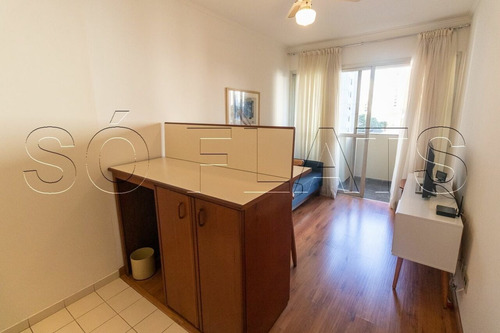 Imagem 2 de 15 de Flat Em Moema Todo Mobiliado, Venha Conhecer O Moema Top Life. - Sf25191
