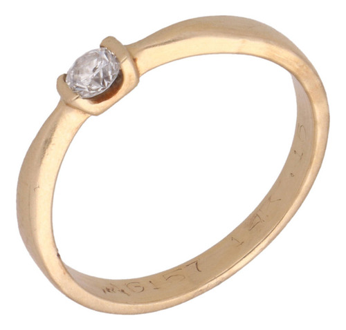 Anillo De 14k Oro Amarillo, 2.1 Gramos