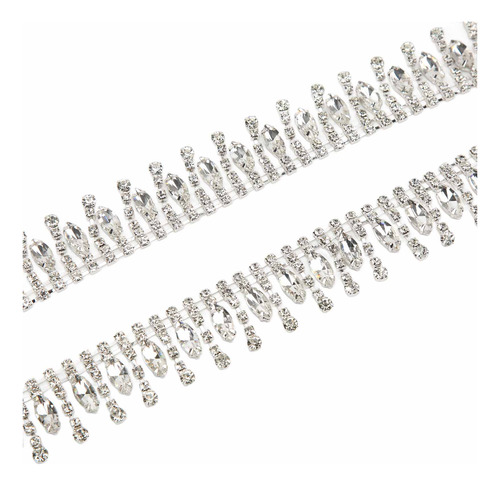 Adorno Con Apliques De Diamantes De Imitación De 1 Yarda De