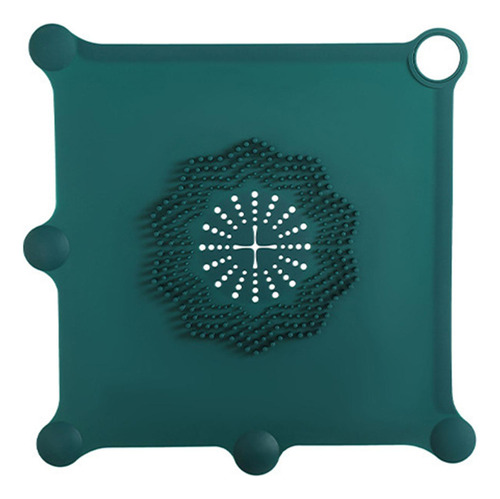 Colector De Pelo De Drenaje Con Tapón De Verde Oscuro