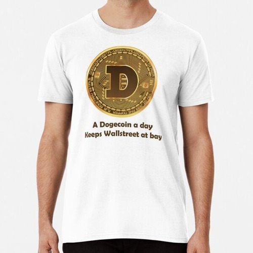 Remera Meme Dogecoin Algodon Premium 