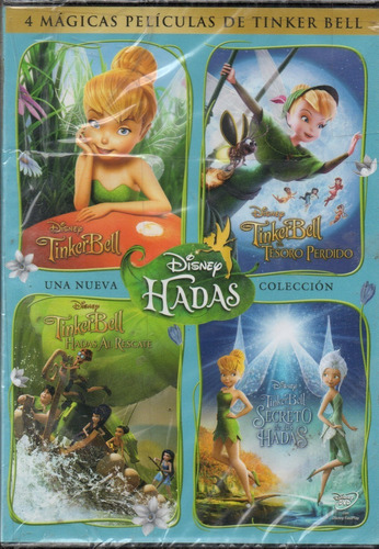 Hadas - 4 Mágicas Películas De Tinker Bell (4 Dvd) - Mcbmi