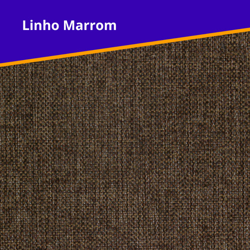 Bicama Box Baú Solteiro com Colchão Molas Ensacadas Berlim Preto Probel Linho Marrom 88x188
