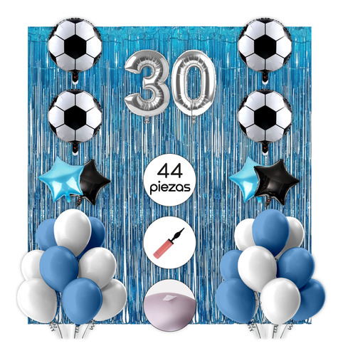 Combo Globos De Belgrano Deco Cumpleaños Super Completo 30 Set Cumpleaños