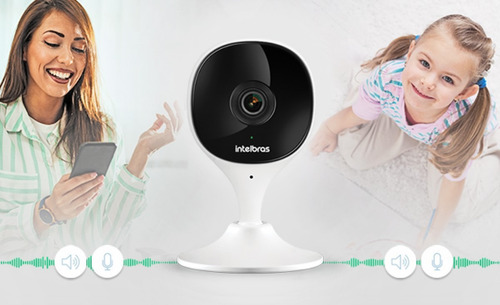 Imagem 9 de 10 de Câmera Wifi Imx Full Hd Alarme Microfone Som Bidirecional