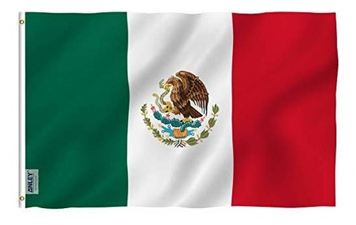Anley Fly Breeze Bandera De México De 3 X 5 Pies, Color Viv