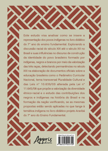 Imagens E Narrativas No Ensino De Historia: Uma Representaçao Dos Povos Nativos Do Brasil No Livro Didatico, De Chrislaine Janaina Damasceno. Editorial Appris, Capa Mole, Edição 1 Em Português, 2023