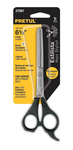Tijera De Estilista De Entresacar 6-1/2'' Pretul 27087