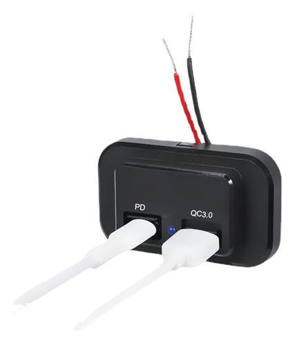 Enchufe De Cargador Rápido Para Coche Pd C Qc3.0 Puerto Usb