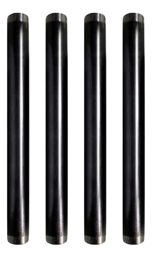 Supplygiant - Tubo Negro De Acero De 3/4 X 24 Pulgadas (paqu