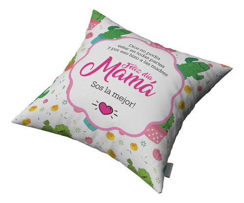 Almohadon 30x30cm Dia De La Madre Personalizable #005